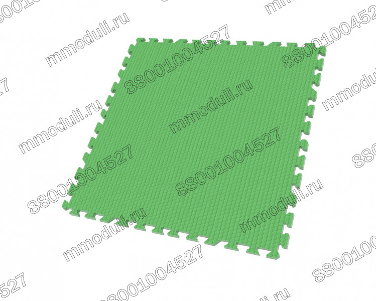 Универсальное модульное покрытие 100*100*1,4см (с двумя кромками) Зеленый
