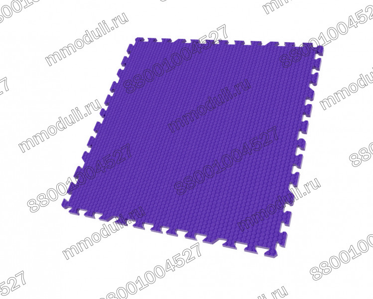 Универсальное модульное покрытие 100*100*1,4см (с двумя кромками) Фиолетовый