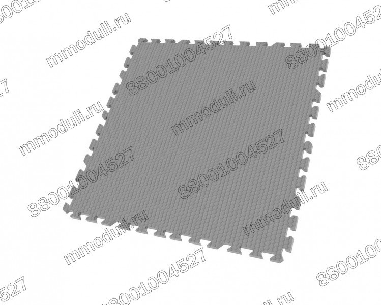 Универсальное модульное покрытие 100*100*1,4см (с двумя кромками) Серый