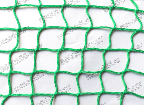 Узловая сетка заградительная Зеленая, яч. 40×40мм, Ø 1,8 мм