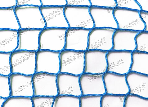 Узловая сетка заградительная Синяя, яч. 40×40мм, Ø 2,2 мм