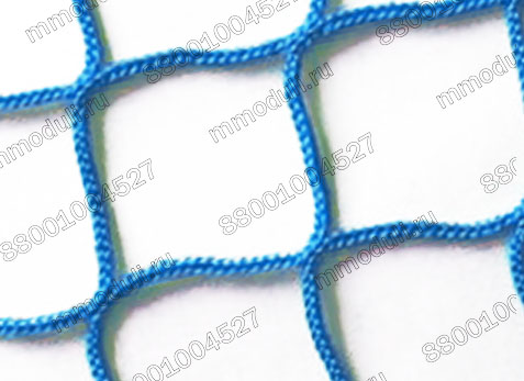 Узловая сетка заградительная Синяя, яч. 100×100мм, Ø 2,2 мм