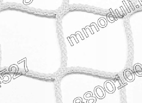 Узловая сетка заградительная Белая, яч. 100×100мм, Ø 2,2 мм
