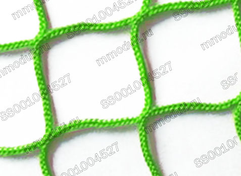 Безузловая Сетка заградительная Зеленая, яч. 100×100мм, Ø 2,8 мм