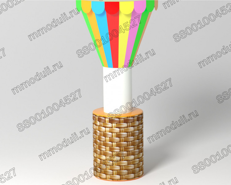 Декор на колонну Воздушный шар