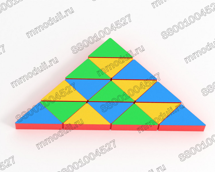 Мат-конструктор Треугольник 120х60х8см