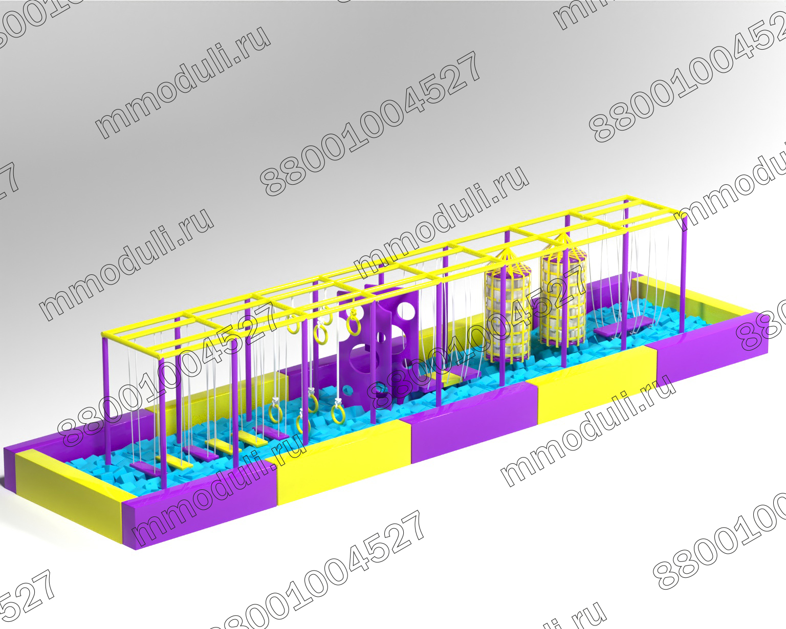 Ниндзя парк Икигаи 12,4х3,0х2,0м Ниндзя парк Икигаи 12,4х3,0х2,0м