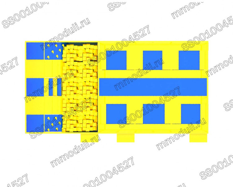 Батутный комплекс "Альгена" 10,0х5,0х2,5 м