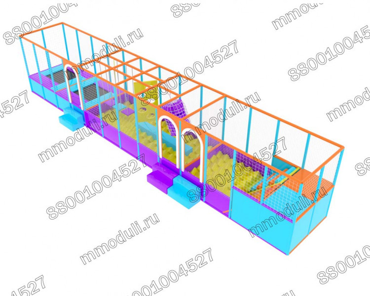 Батутный комплекс "Альпика" 13,0х2,0х2,5м